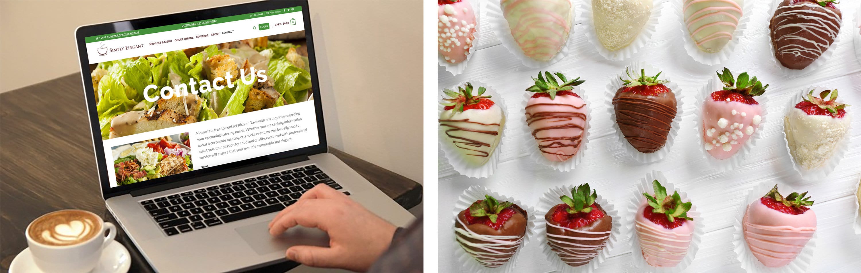 Simply Elegant Catering eCommerce Website