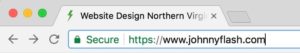 Example of Chrome browser on HTTPS website.