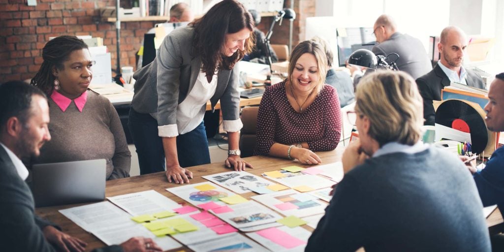 Group Brainstorming with a Digital Marketing Consultant