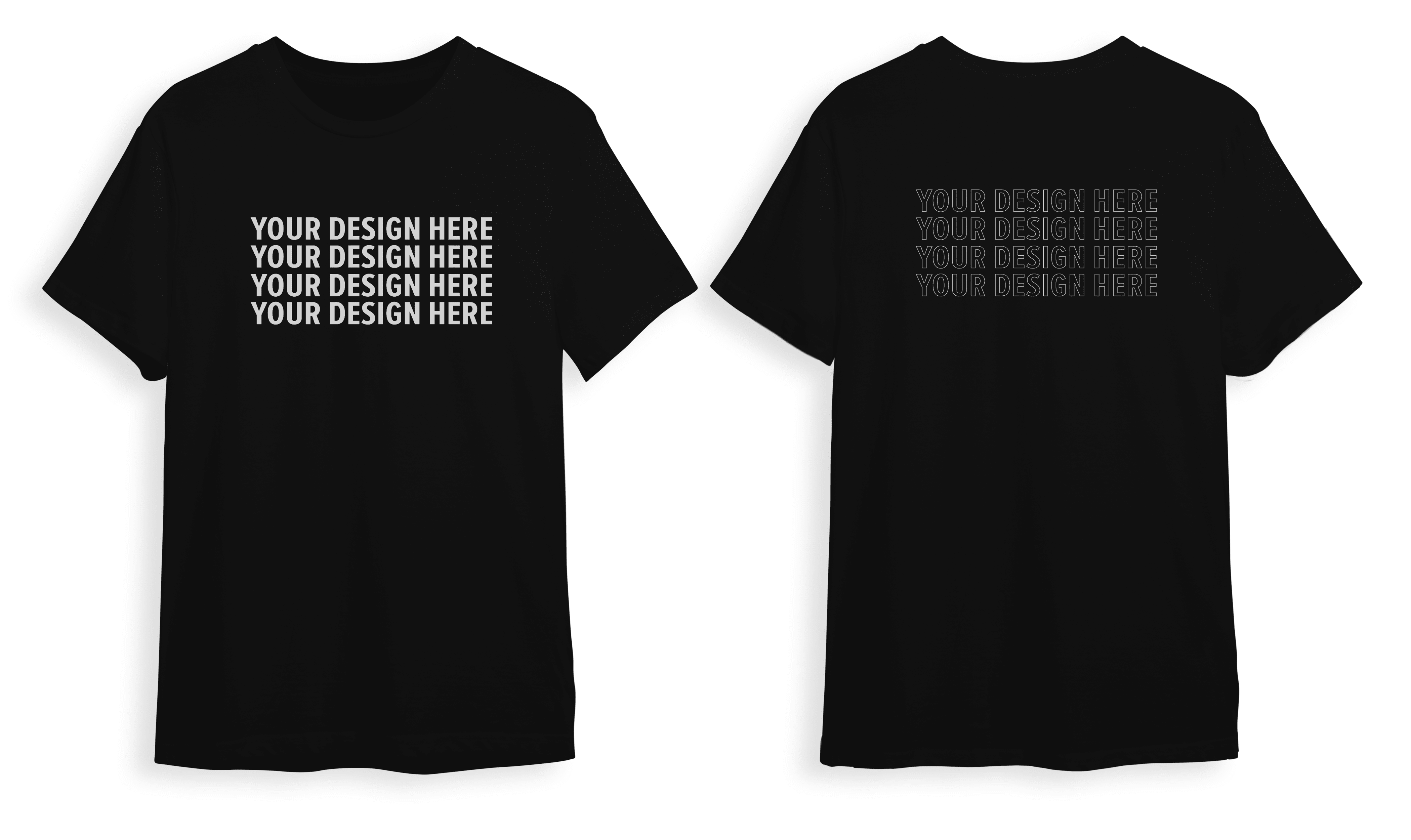 Tshirt Mockup Black