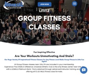 universal athletic club - location and service pages
