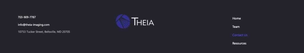 Theia Imaging Footer