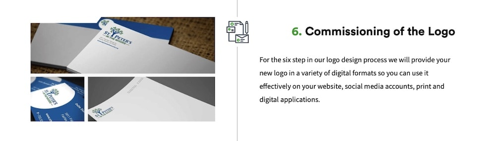 logo design process

