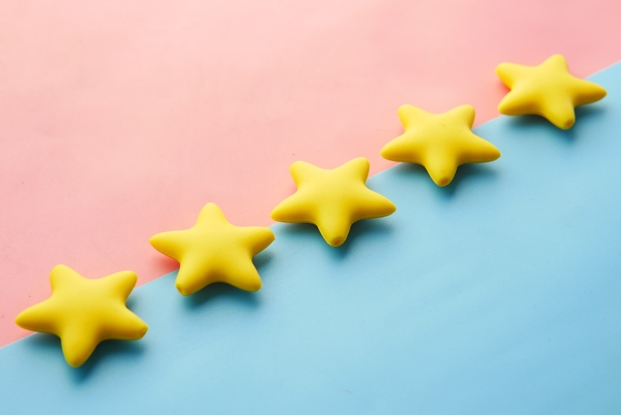 review stars