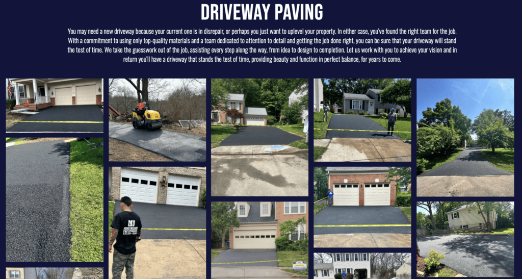 MJ Paving and Masonry before and after photos