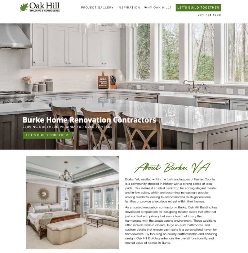 Oak Hill location page