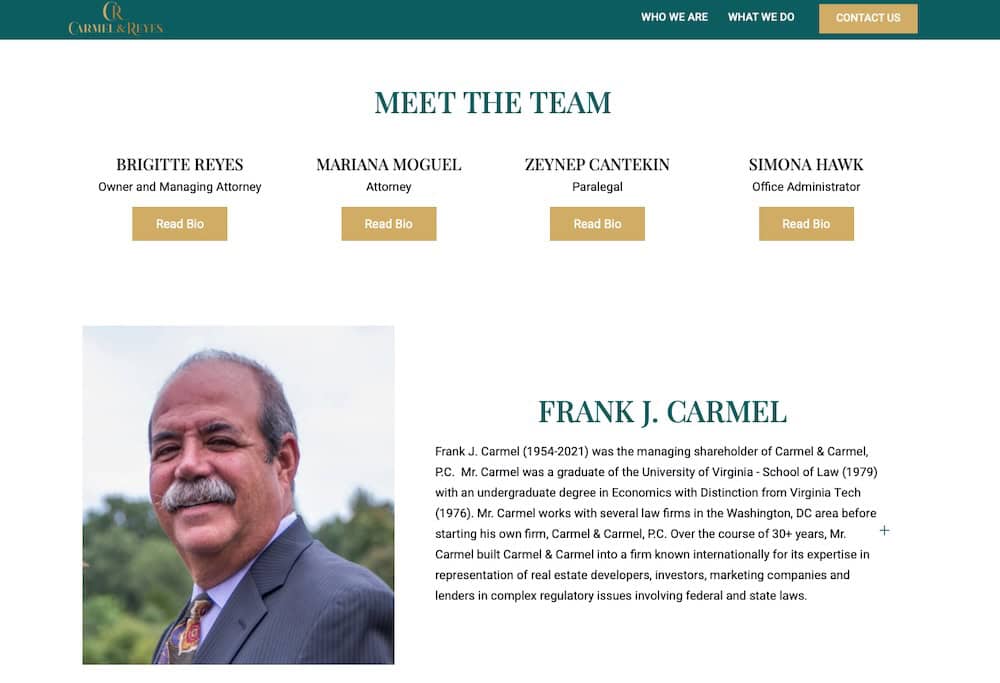 carmel and reyes website